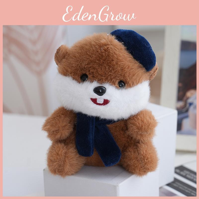 Plush Hamster Cute Toy Keychain Pendant With Animal Design Backpack Accessories