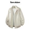 TOM ADAM Men's Retro Loose Fit Bomber Jacket