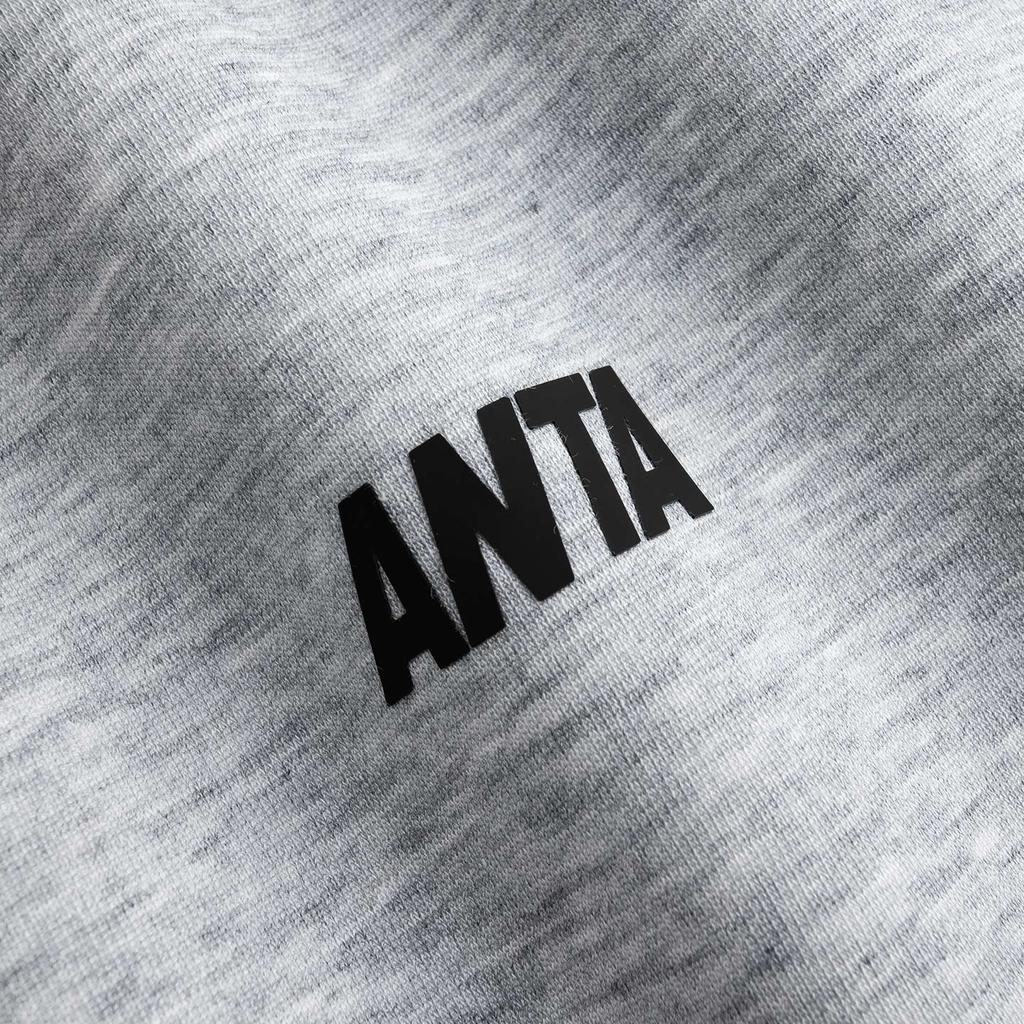 Anta Outdoor Training Urban Commuting Campus Versatile Simple Comfortable Zip Stand Collar Structured Knitted Casual Sports Suit Men Suit 952617202-1