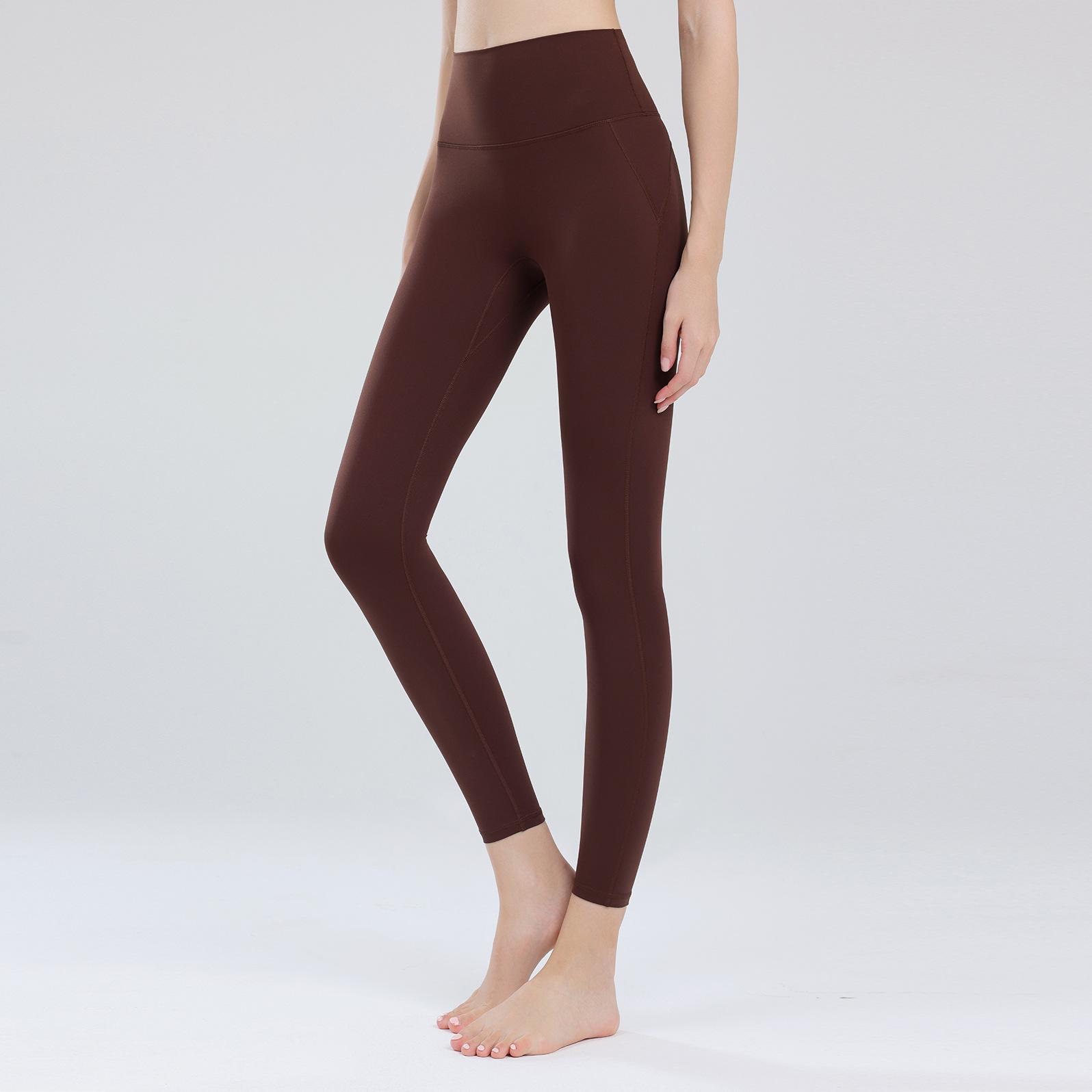 

Бесшовные брюки для йоги с высокой талией: Бесшовные, без следов от трусиков, спортивные леггинсы с эффектом подтяжки ягодиц для женщин - весенне-летняя фитнес-одежда для улицы Small