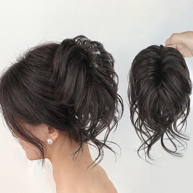 Synthetischer unordentlicher flauschiger Haarknoten lockiges Haar natürliche Krallenklammer Haarverlängerung Haarteil für Frauen Stylingwerkzeuge