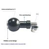 1 Piece Motorcycle Sport Camera Mount Connector 17Mm/25.4Mm Ball Head To M6 M8 M10 Screw Bracket Connector For Camera