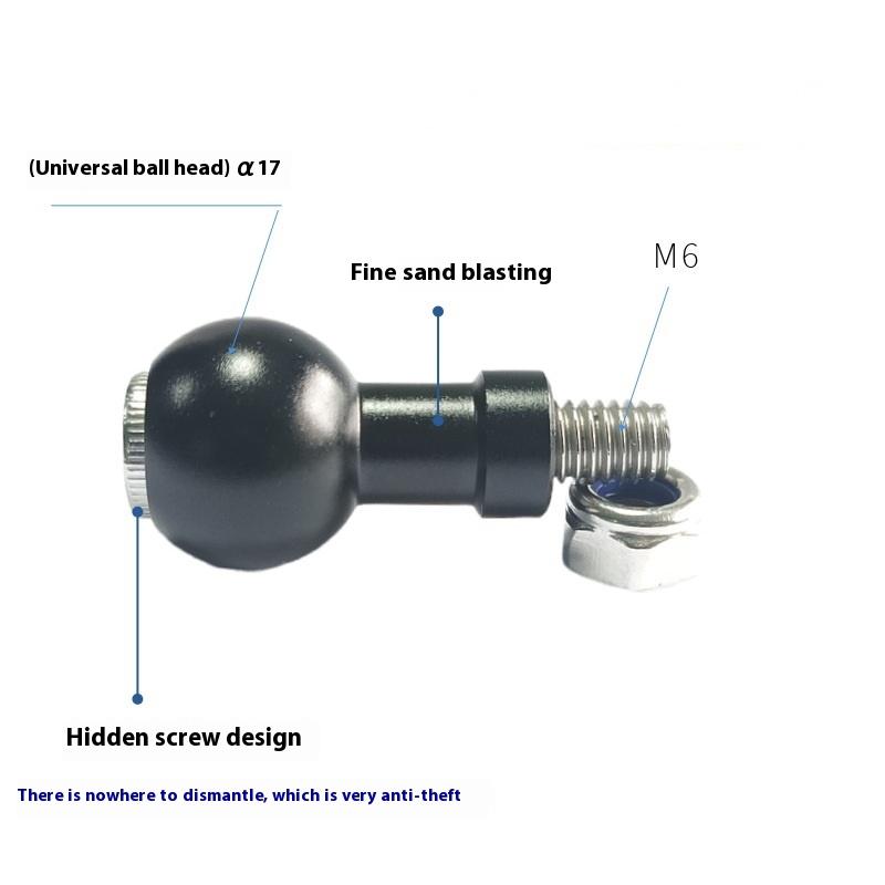 1 Piece Motorcycle Sport Camera Mount Connector 17Mm/25.4Mm Ball Head To M6 M8 M10 Screw Bracket Connector For Camera