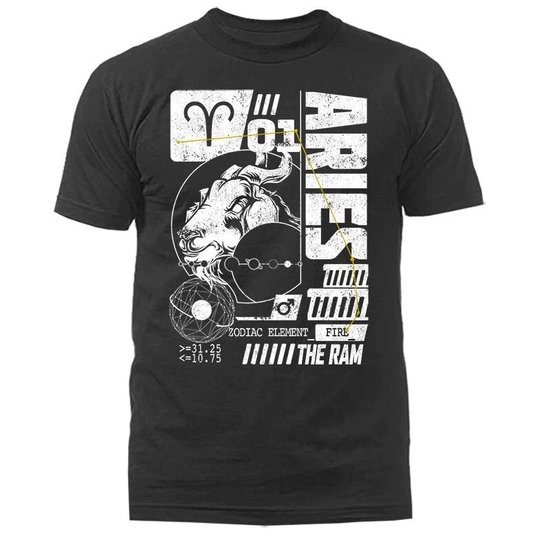 Астрологический графический футболка со знаком зодиака Овен L