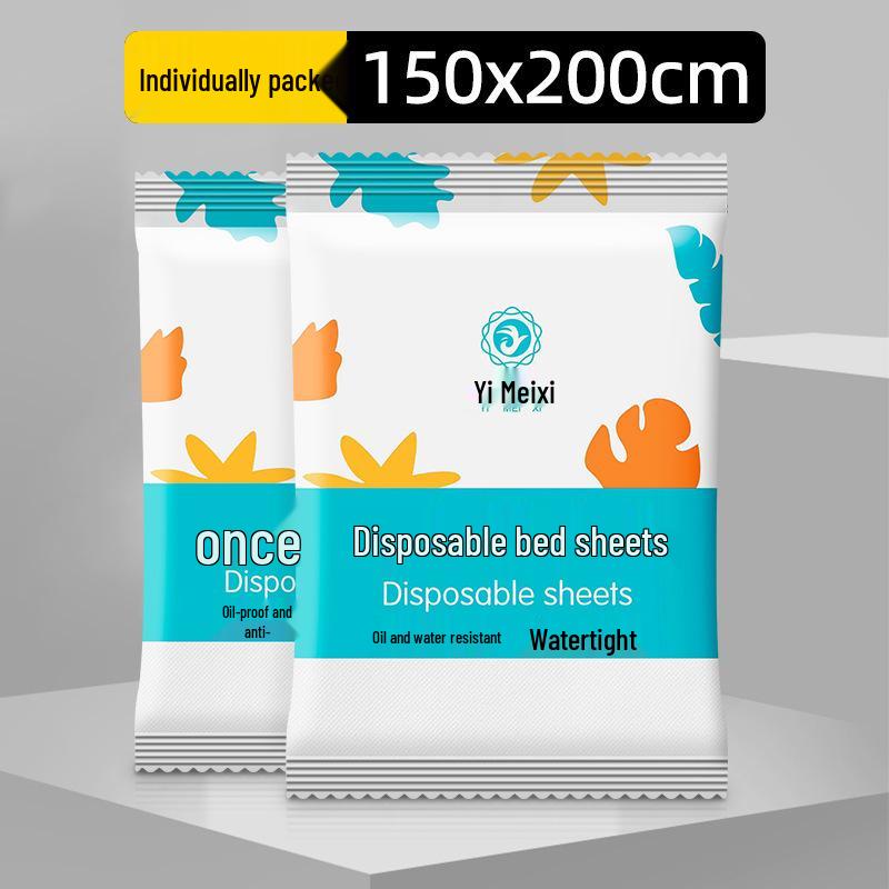Waterproof Oilproof Disposable Bed Sheets with Hole - Non-Woven, Breathable, 100-Pack
