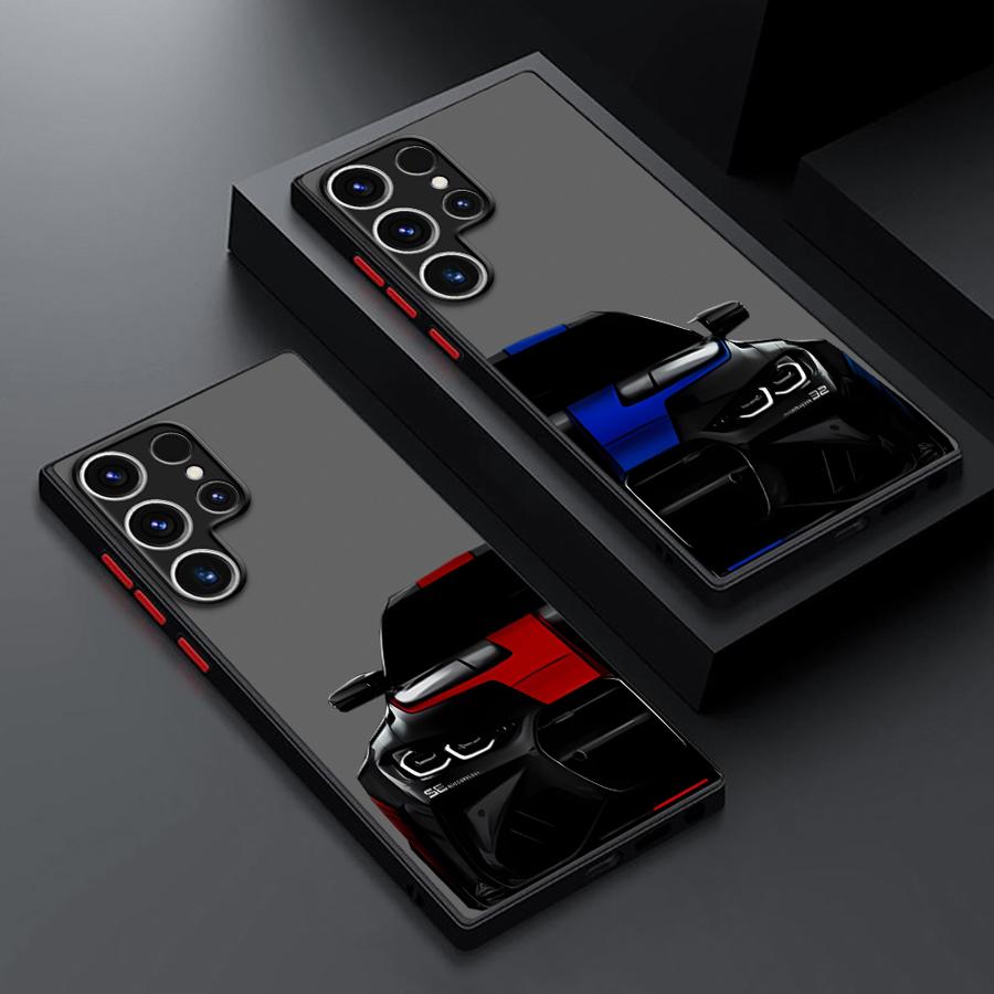 Cool WM Dream Car Tail Phone Case for Samsung Galaxy S23 S24 Ultra S22 S21 S20 S10 Plus S23 FE S9 Shockproof Matte Cover