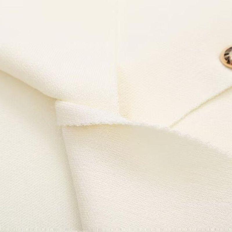 Kaslead New Arrival Women's Fashion Style Fashion Two-Color Knitted Vest Patchwork Half-Length Dress Suit