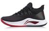 Speed 5 Slip Resistant Lightweight Abrasion Resistant Low Top Basketball Shoes Men's Black Red ABAN051-6