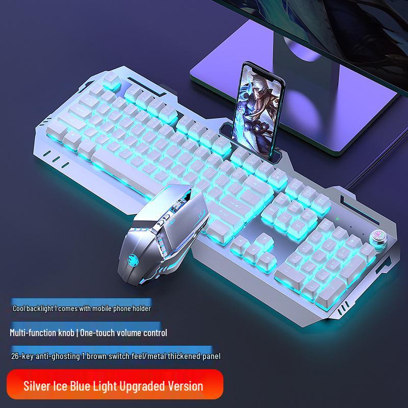 GX80 Mechanical Keyboard, Mouse & Headset Set - Brown Switch, Wired for Laptop & E-sports Gaming