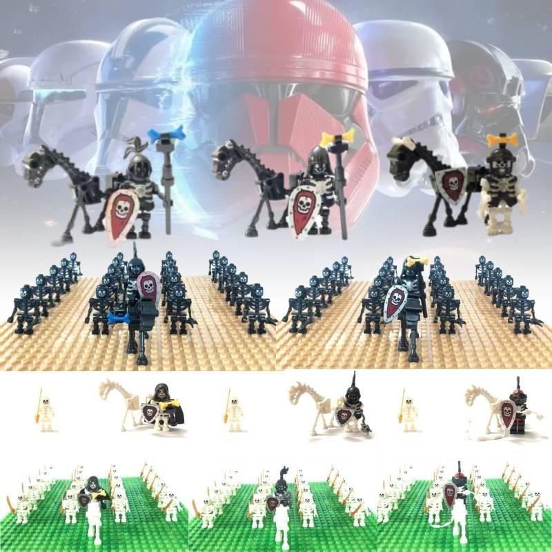 Miniatur Skelett Ritter Kompatible Bausteinfiguren Für Kinder Spielspaß