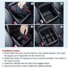 JDMCAR 2PCS Center Console Ert Set Compatible With Toyota Tacoma  -2016, Console Armrest Box Ert Tray And Center Console Organizer Divider For Tacoma