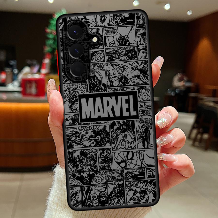 Pouzdro pro Samsung Galaxy A54 A35 A53 A52S A72 A17 A52 A73 A33 A16 A15 A14 A23 A34 A36 A56 A55 Kryt na telefon Logo hrdiny Marvel