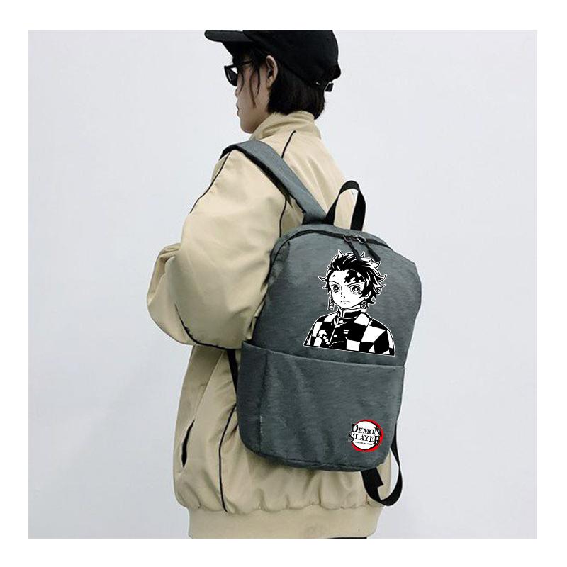 Ultra Lightweight Anime Backpack Large Capacity Manga To Travel Daily Girls' Bookbag Demon Slayer Nezuko Kawaii Cartoon School Bag for Adults