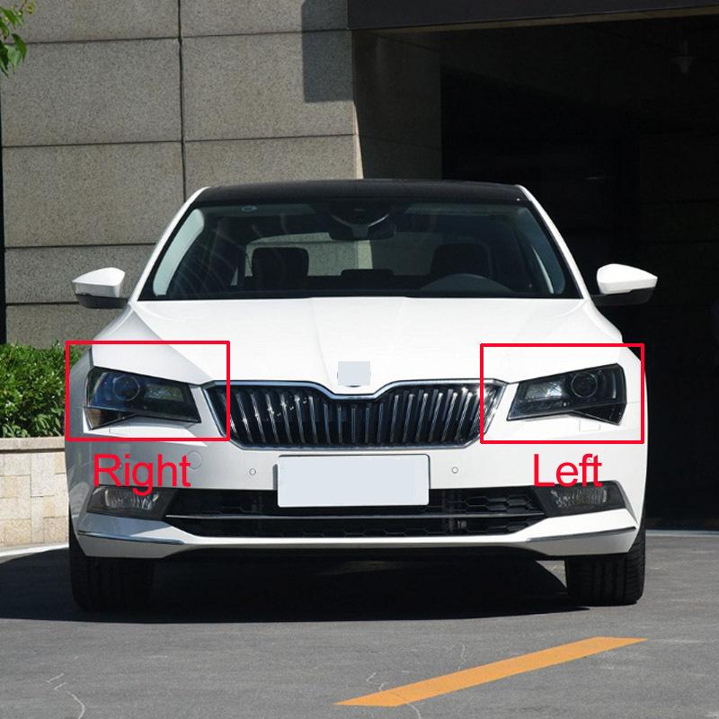 Car Headlight Cover For Skoda Superb 2016 2017 2018 Plastic Headlamp Lens Transparent Lampshade Shell Replace The Original Glass