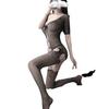 New sexy underwear uniform temptation backless open gear free perspective stockings mesh socks sexy one-piece mesh