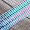 Gradient Glitter Powder Slender Pencil Birthday Candle Creative Fantasy Powder Blue Party Decoration Baking Supplies