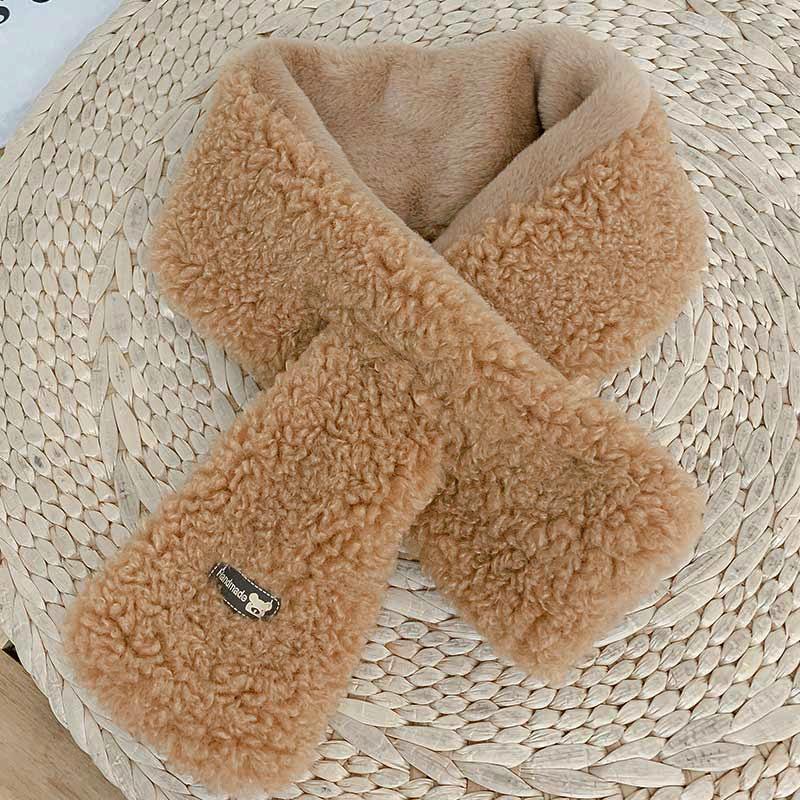 Nouvelle écharpe tendance pour enfants, idéale pour les filles, pour garder les bébés au chaud et polyvalente. Écharpe chaude en peluche et épaisse pour enfants