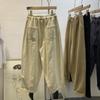Plus Size Women's High Waist Korean Style Autumn Harem Pants