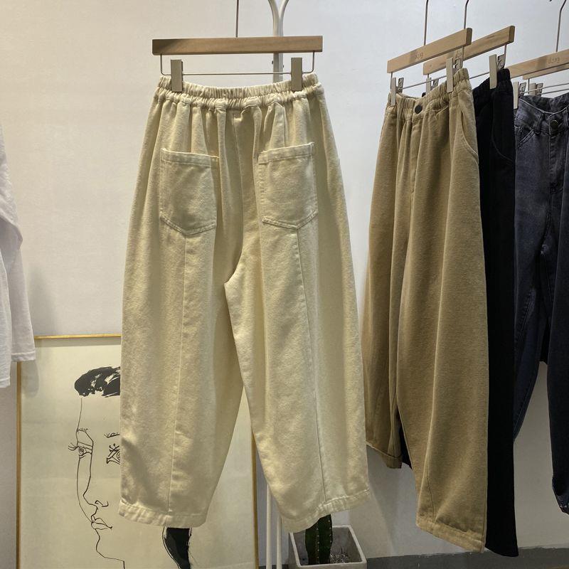 Plus Size Women's High Waist Korean Style Autumn Harem Pants