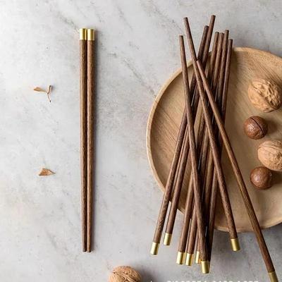 Hochwertige Holzstäbchen Wachsfrei Unlackiert Rundholz Haushalt oder Geschenk Chinesischer Stil Stäbchen Retro Tragbares Geschirr