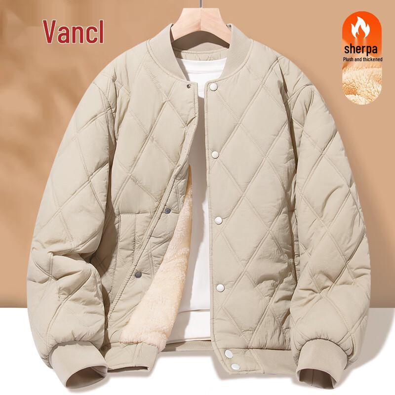

VANCL Men s Baseball Collar Padded Jacket 3XL