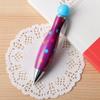 Short Mini Elegant Dot Flower Printed Boho Style Ballpoint Pen For Bowling Shape Pen School Office Supplies