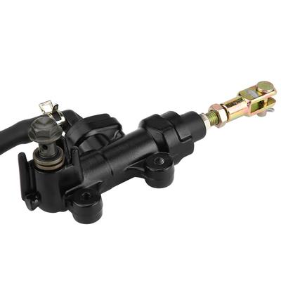  Motorcycle Rear Foot Brake Pump, Motorcycle Brake Master Cylinder, Aluminum Alloy Rear Brake Master Cylinder Pump, Compatible with GSXR 600 750 1000 