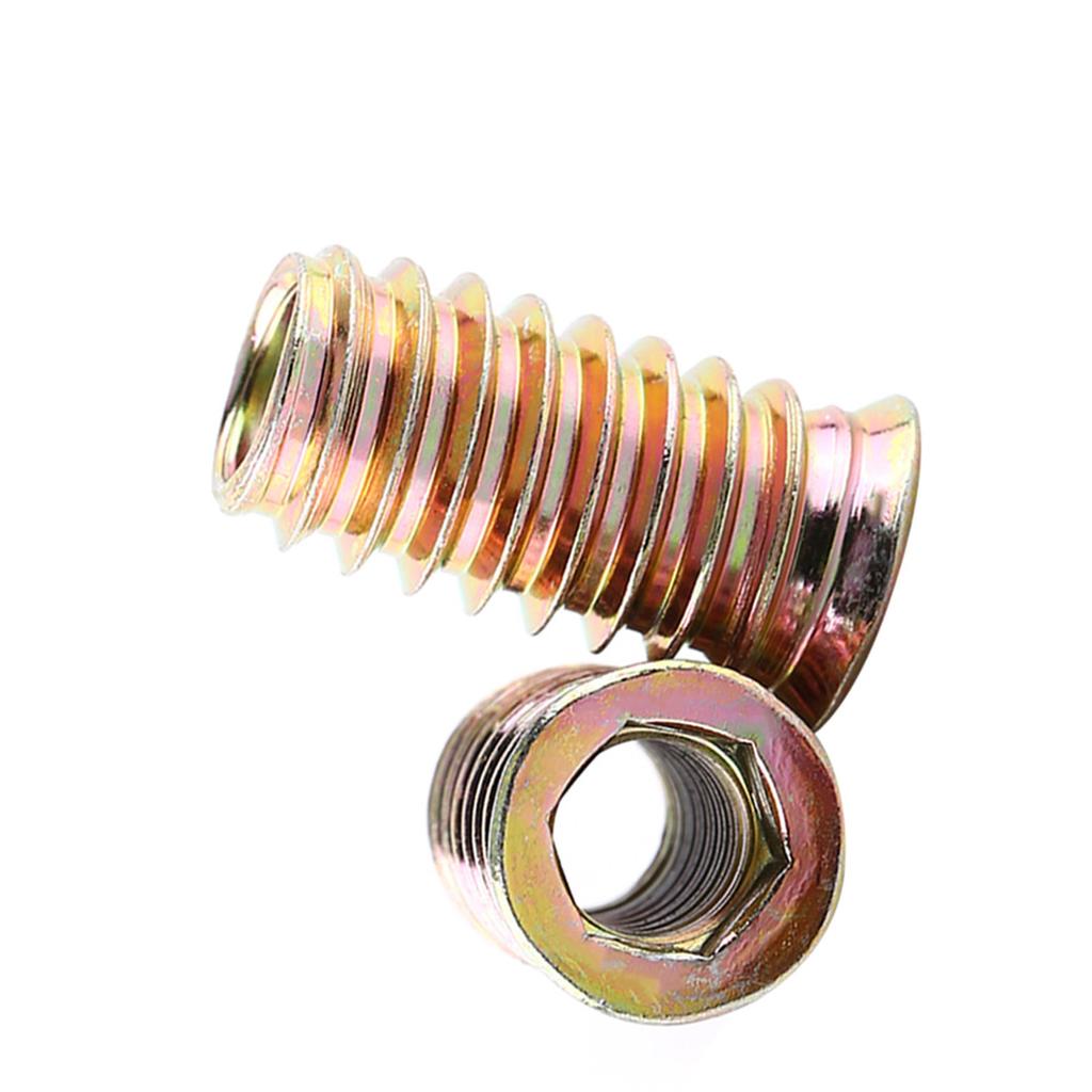 Carbon Steel Hex Socket Drive Insert Nuts Threaded For Wood Furniture (M8*25mm)