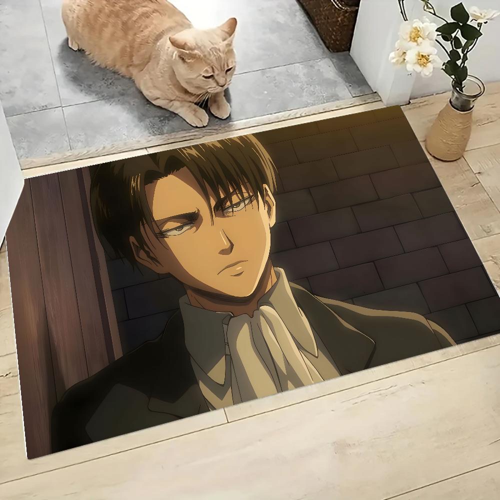 Anime A-Attack On Titan Floor Mat Graphic Printed Flannel Doormats for Bathroom Kitchen Entrance Carpet Home Decor