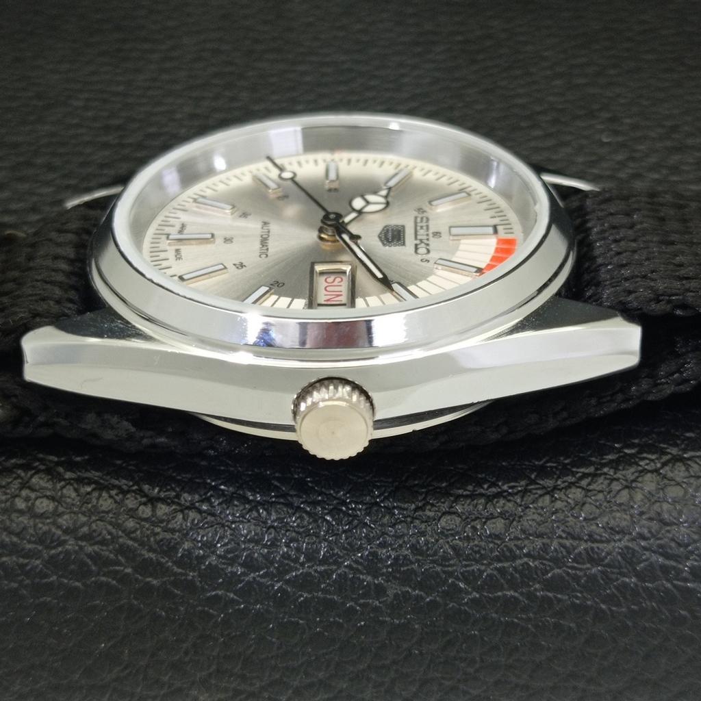 JAPAN VINTAGE REFURBISHED SEIKO 5 AUTOMATIC 6309A MENS SILVER WATCH A440749-d Sk-a440749-2