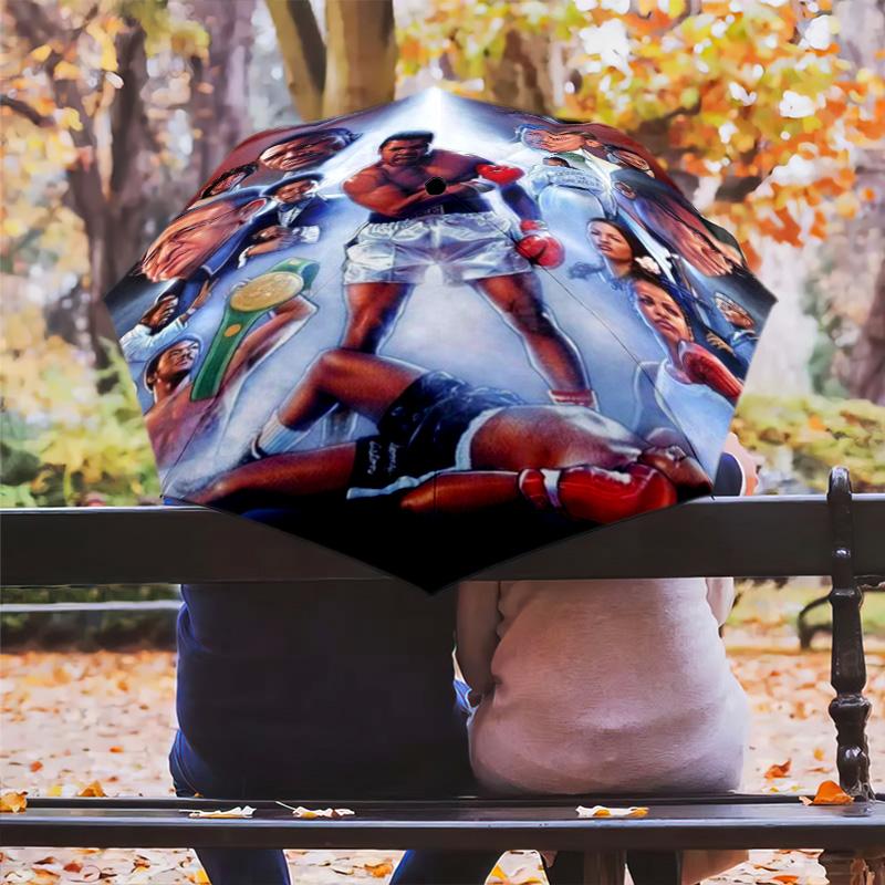 Tyson's Legacy: Power Glory Folding umbrella Suitable for all seasons Suitable for all seasons Sun umbrella printing Umbrella
