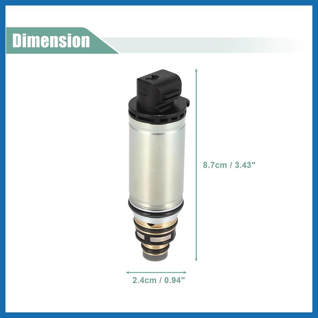 AC Compressor Control Solenoid Valve VCS14EC DCS17EC AC Air Conditioner Control Valve Replacement for Nissan Altima 2013 2014 2015 2016 w/ 2.5L 3.5L