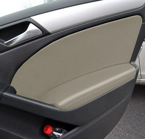 Volkswagen Golf 6 Door Panel Leather Wrap - Armrest Cover for Interior Renovation.