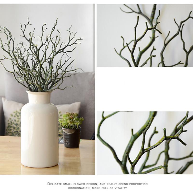 3PCS Large Branches Bifurcated Plastic Decoration Flower Home Decoration Branches Artificial Flower
