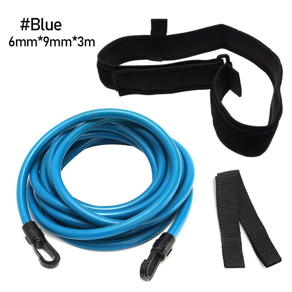 3m Adjustable Swim Training Elastic Belt Safe Swimming Training Rope Swimming Resistance Strength Training Equipment