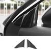 Cover Trim A Pillar Front Triangle Wood Grain Black For Toyota Camry 2018-
