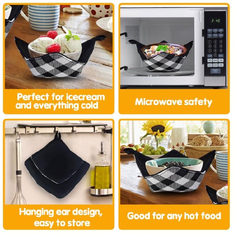 Household Kitchen Hot Bowl Rack Microwave Heating Bowl Protect Hand Cover
