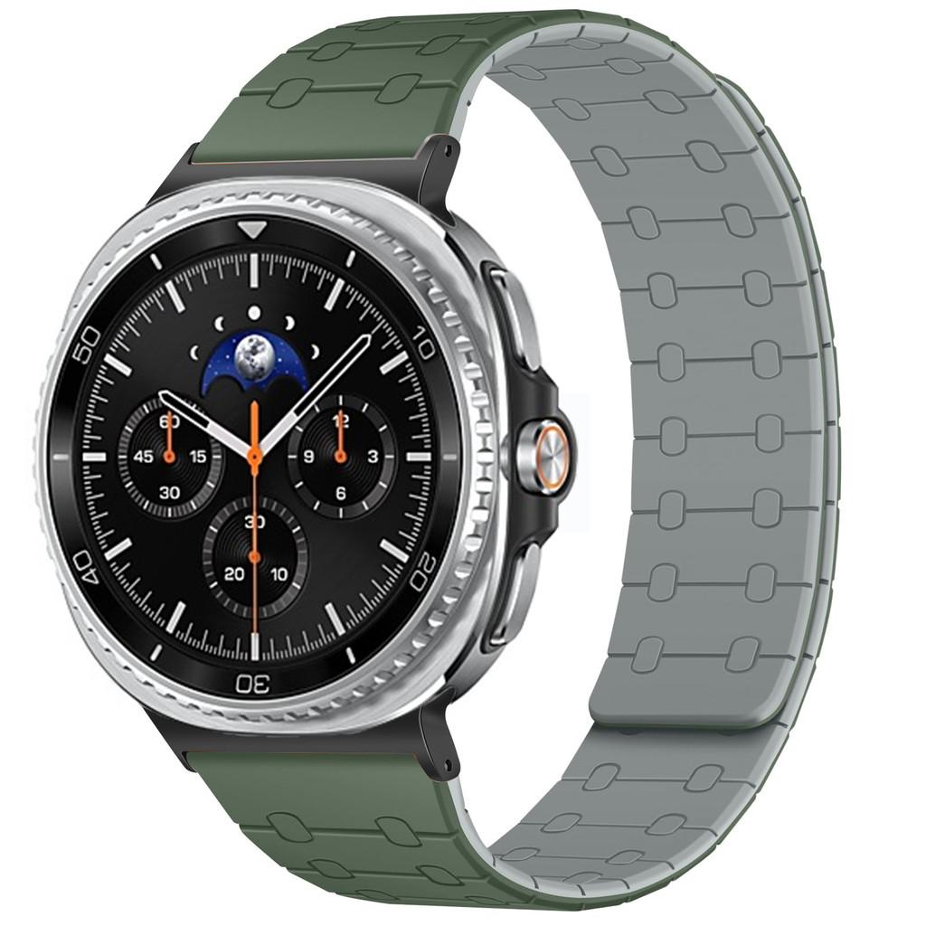 Magnetic Silicone Band for Samsung Galaxy Watch 8 40mm 44mm 8 Classic 46mm Sport Strap for Galaxy Watch Ultra 47mm 2025 Bracelet