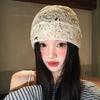Breathable Hollow Out Flower Beanies Spicy Girl Flower Pile Hat Sweet Lace Hat  Girls