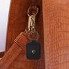 Faux Coin Holder Key Ring PU Mini Wallet Purse Leather Ring Jewelry Pouch  Thin