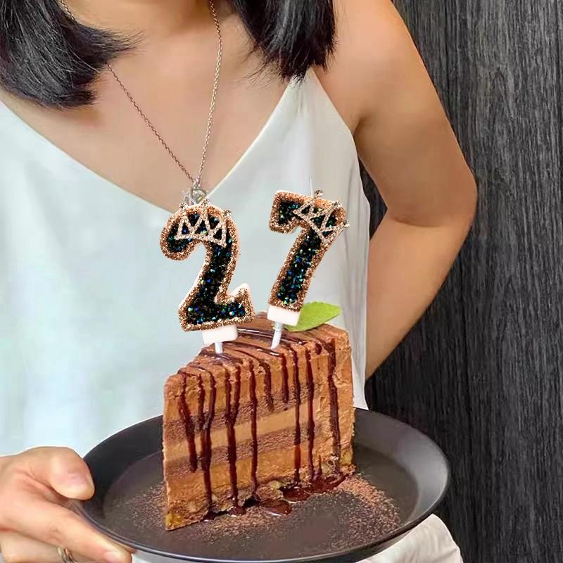 Birthday Number Candle 0-9 Digit Candle Wedding Celebration Number Candle Kids Age Candles Birthday Cake Accessories Baby Shower