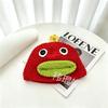 Funny Cartoon Clown Sausage Mouth Woolen Hat Warm Knitted Pullover Hat Hand Crochet Hat