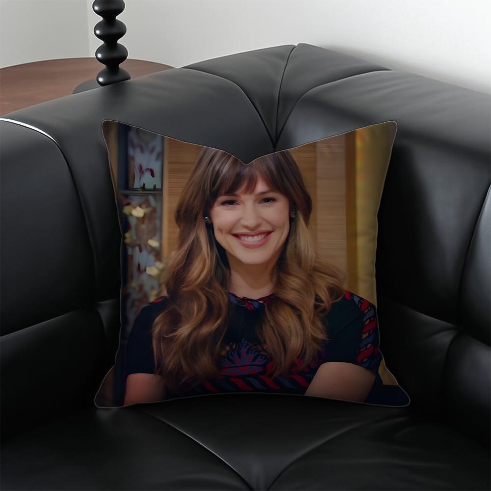 JJennifer Garner Cushion Cover Pillow Case Antidustmite Invisible zipper silky plush cushion