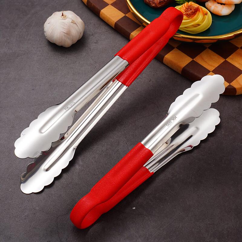 LONSAN 304 Stainless Steel Food Tongs