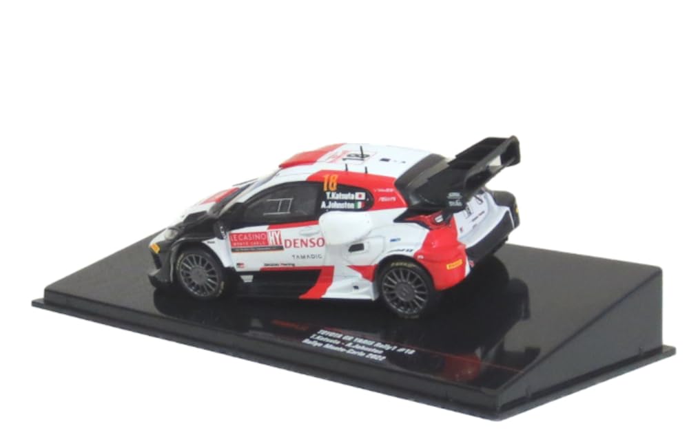 Kokusai Boeki (Kokusai Boeki) Ixo 1/43 Scale Toyota GR Yaris Rally 1 2022 Monte Carlo Rally #18 Takamoto Katsuta/A. Johnston Finished Product