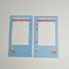 Lovely A6 Loose Leaf Notebook Refill Spiral Binder Index Inside Page Monthly Weekly To Do List Paper Stationery
