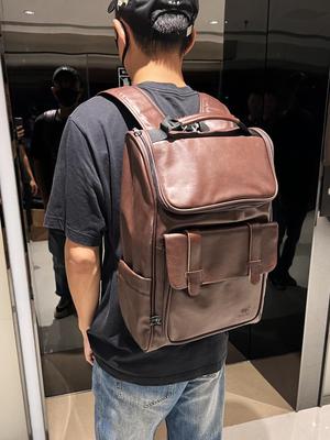 Zaino da uomo in vera pelle, tendenza coreana: Borsa Elegante da Studente, Lavoro, Viaggio