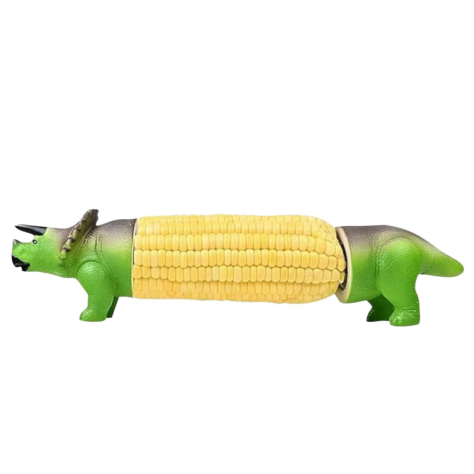 

Dinosaur Corn On The Cob Holder Barbecue Skewers, Corn On The Cob Holder, Unique And Cute Stainless Steel Fork, Suitable For Kids And Adults One Size