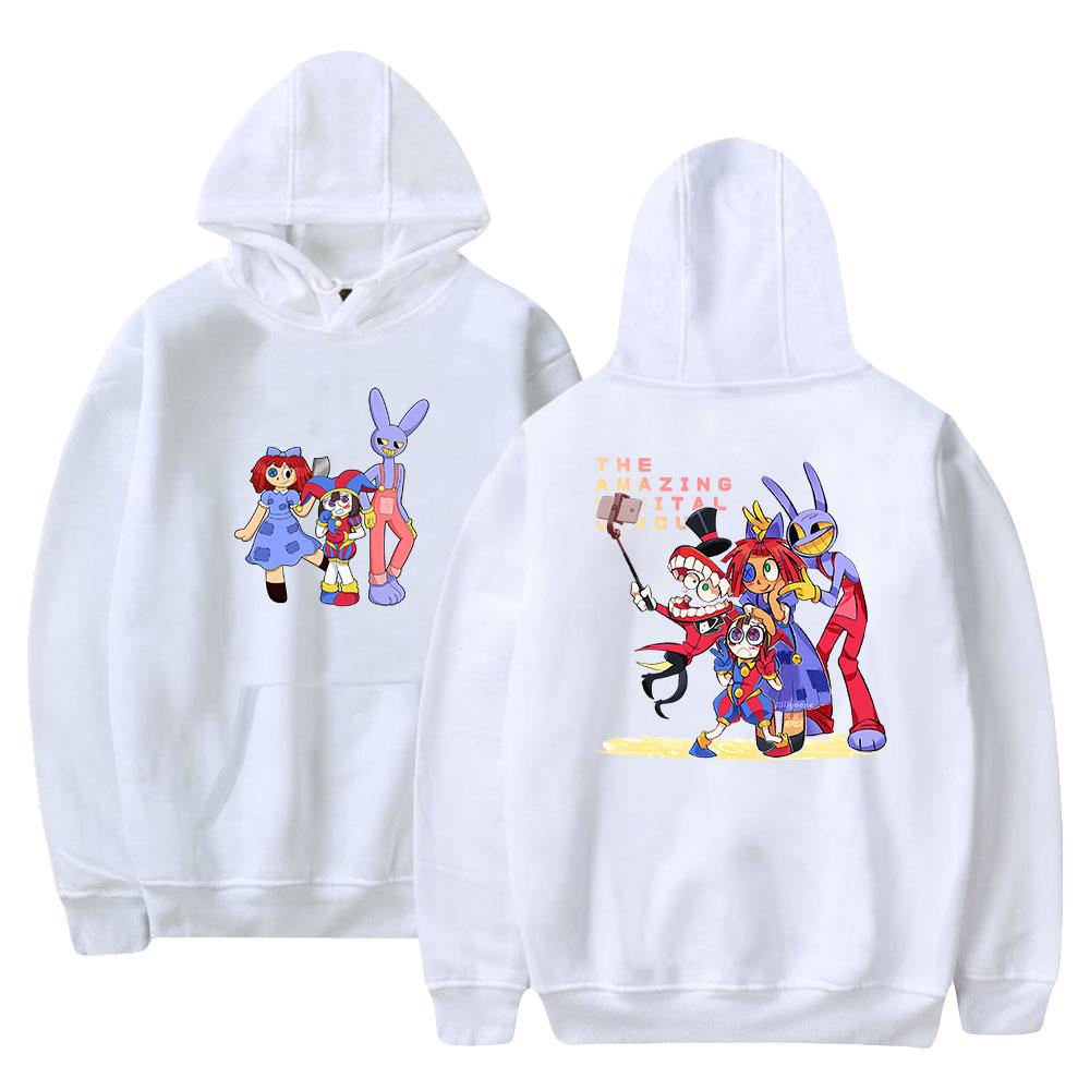 Le Cirque Numérique Incroyable Sweats à Capuche Hommes Femmes Automne Pull Décontracté à Capuche Mode Hip Hop Sweat-shirt Vêtements
