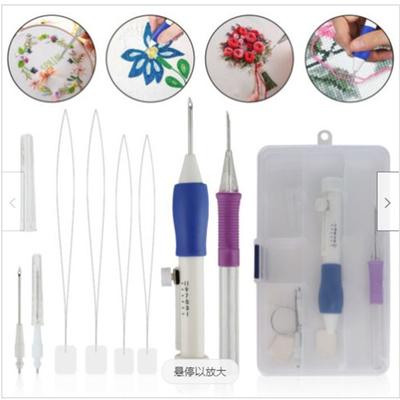 Set de Plumas de Bordado Mágico de Metal Diseño Ergonómico Herramientas de Costura Tejer Costura